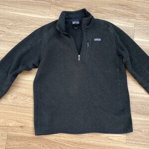 Patagonia Men's Better Sweater L 1/4 Zip Black
